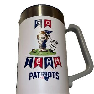 Go Team Patriots Peanuts 64oz Stainless Steel Pitcher Memory Company